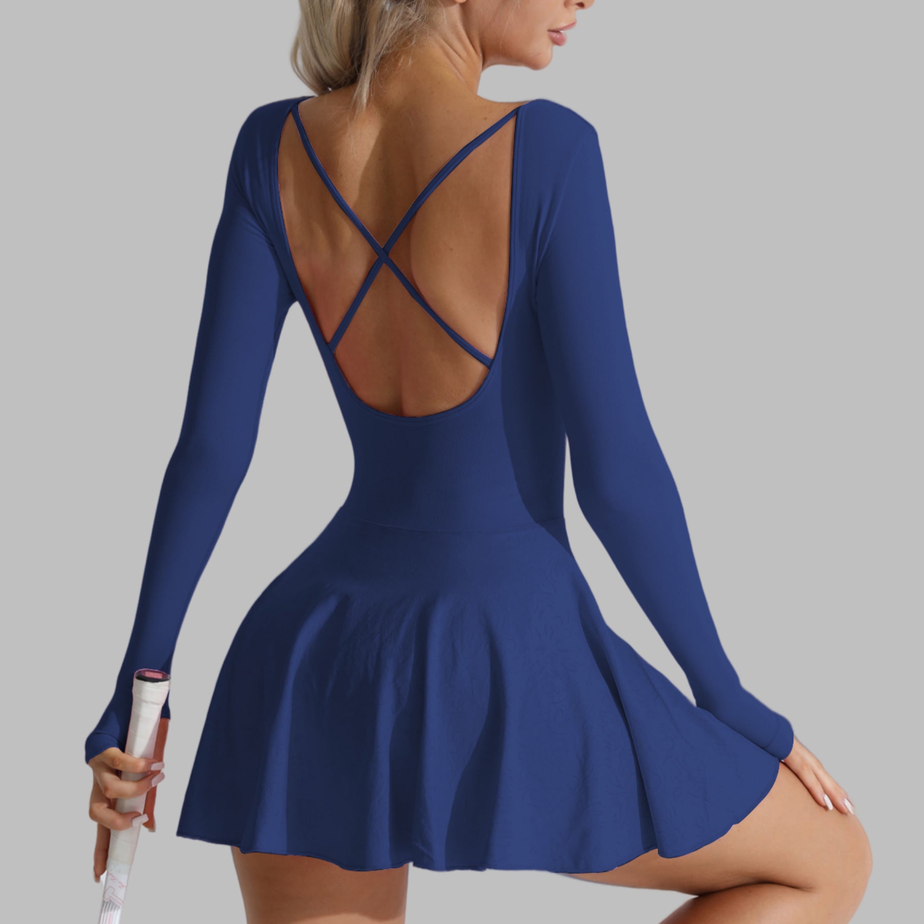 Sporty Backless Jumpsuit for Active Wear
