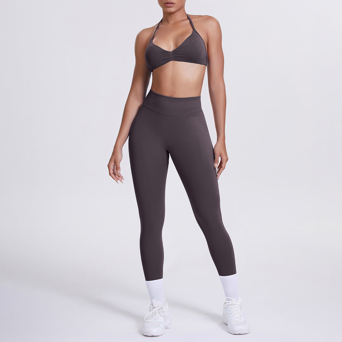 Seamless High Waist Yoga Sports Bra and Leggings Set